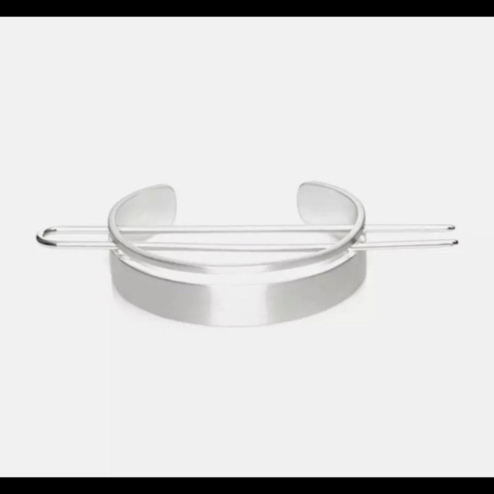 Metal Silver Hair Cuff Bun Cage - Picture 2 of 5